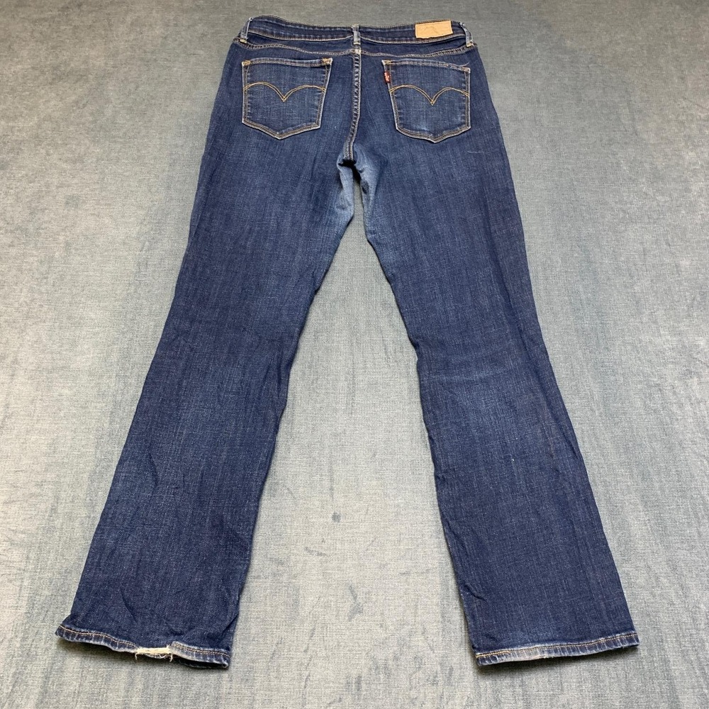 Levi's Demi Curve Jeans Womens 6/28 Blue Denim Dark Wash Classic Straight Leg